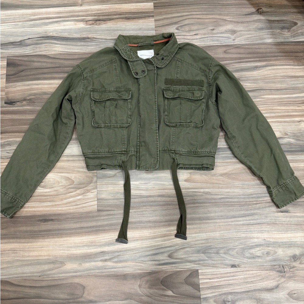 Aeropostale Olive Green Jean Jacket